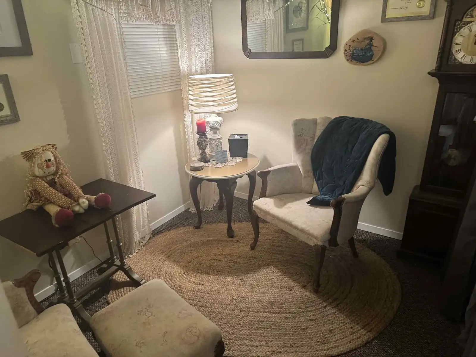The Blooming Hearts Counseling Center room at Enchanted Garden Shop